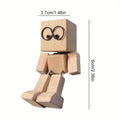 Shaking Head Wooden Doll Figurine | Car Dashboard Ornament Car Dashboard Ornament QXL WHITE