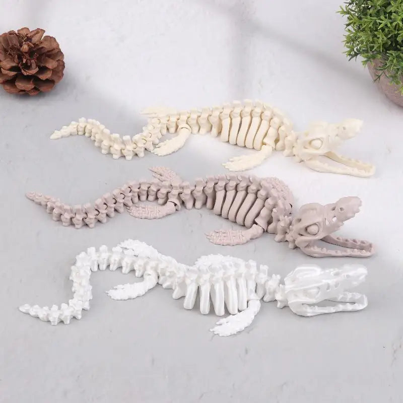 Mosasaurus Skeleton Aquarium Decoration | Fish Tank Ornament Aquarium Ornament QXL