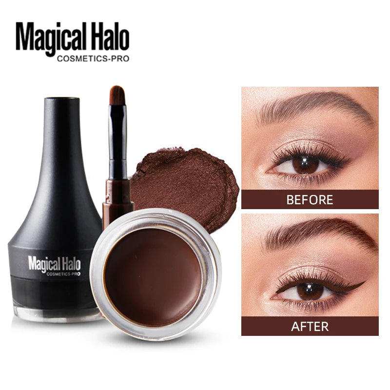 QiBest Waterproof Eyebrow Pomade & Gel Eyeliner Cream 4.5g Eyebrow Pomade QXL