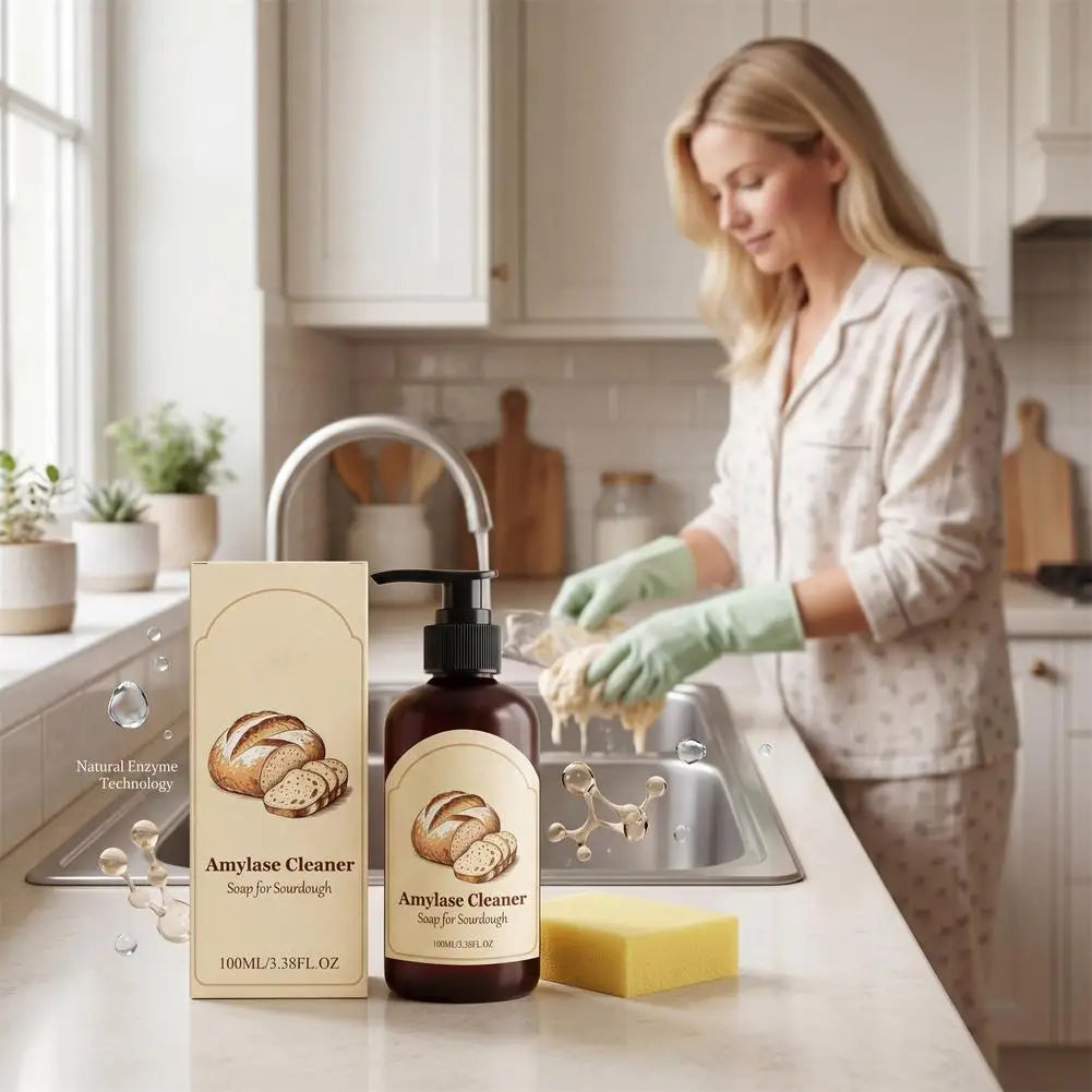 Amylase Enzymatic Baking Cleaner – Dissolves Dough & Grease 100ml Kitchen Enzymatic Cleaner QXL