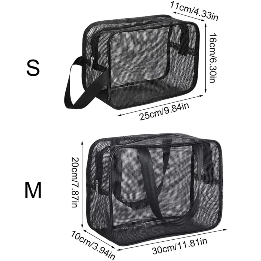 Mesh Shower Caddy Tote Bag | Portable Toiletry Organizer Toiletry Organizer Bag QXL