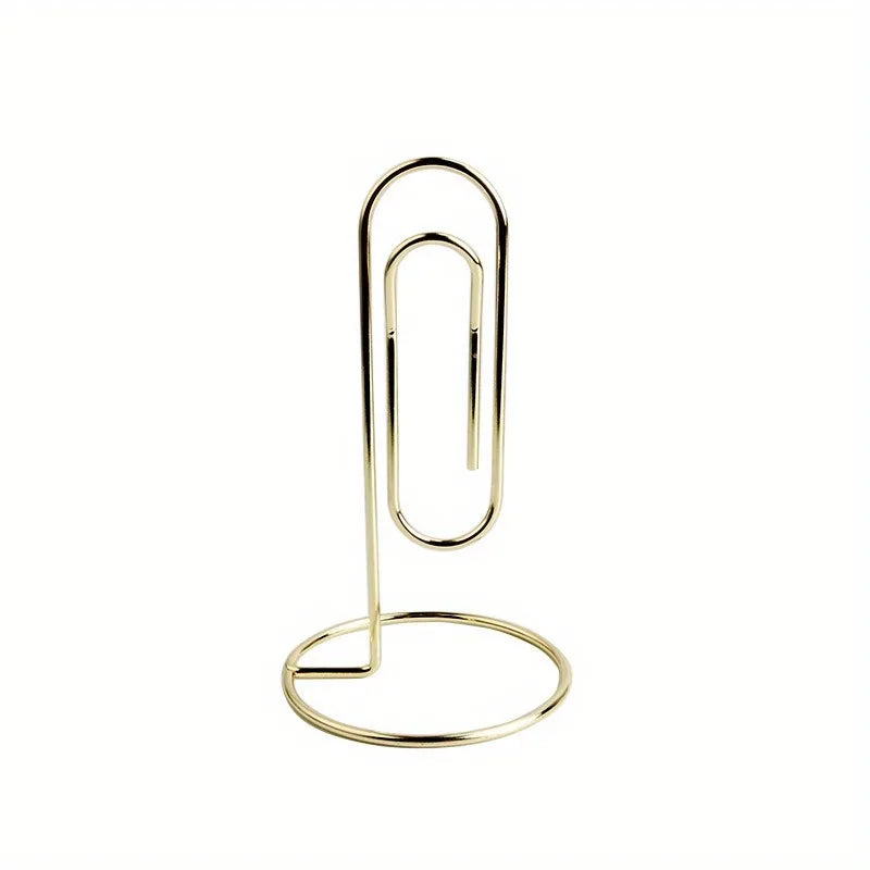 Golden Rose Desk Clip | Metal Note Organizer & Decor Decorative Desk Clip QXL