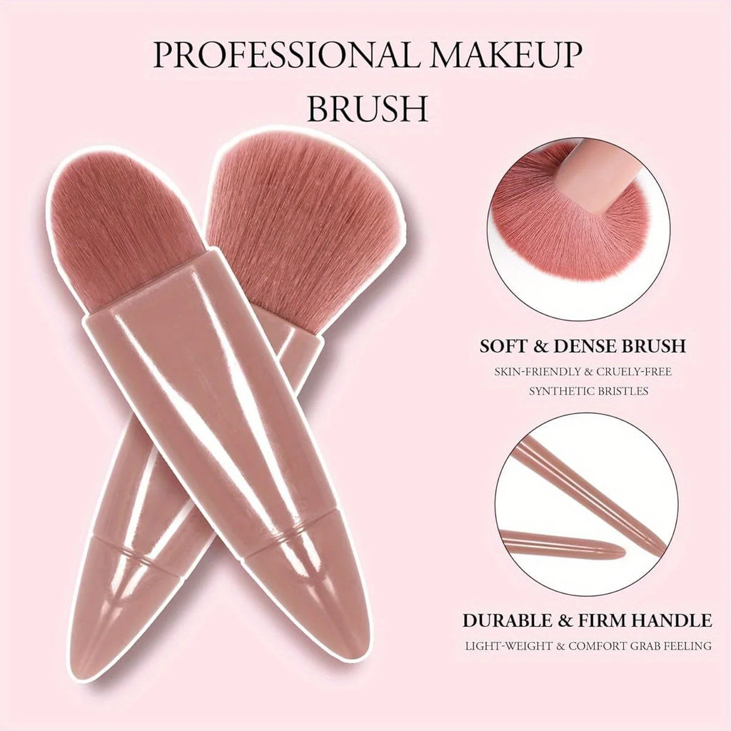 Luxury Pink Makeup Brush Set – 5 Pcs for Beginners Makeup Brush Set QXL