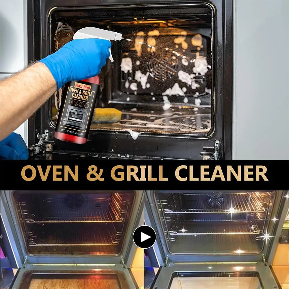 Oven & Grill Cleaning Foam Spray | Heavy-Duty Degreaser Kitchen Degreaser Spray QXL