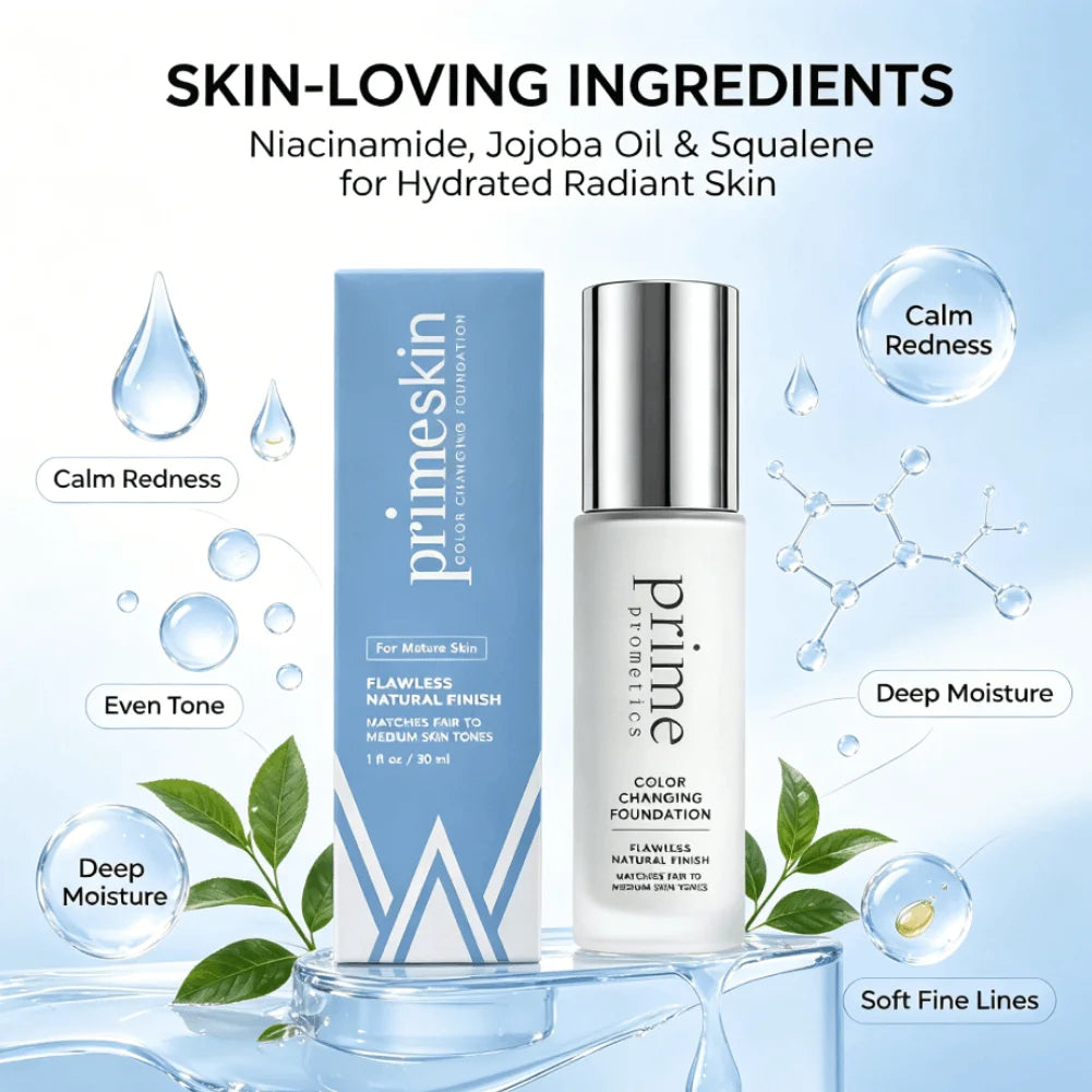 30ml Color-Changing Foundation | Matte, Hydrating & Long-Lasting Liquid Foundation QXL