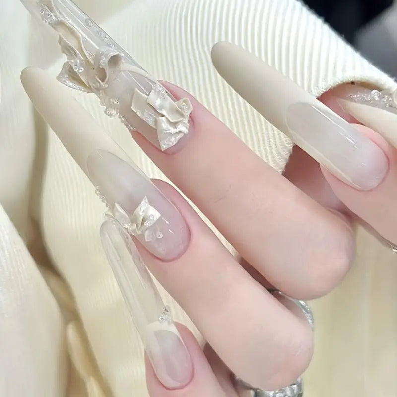 3D Bow Silicone Nail Art Mold | Bowknot DIY Manicure Template Silicone Nail Mold QXL