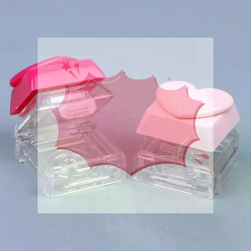 3g Refillable Flip-Top Lip Balm Jar | Heart-Shaped Cosmetic Container Cosmetic Lip Jar QXL