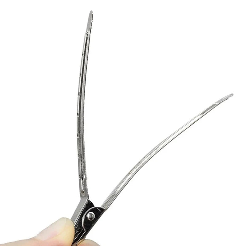 10-Pack Stainless Steel Hair Sectioning Clips | Barber Styling Hair Sectioning Clips QXL