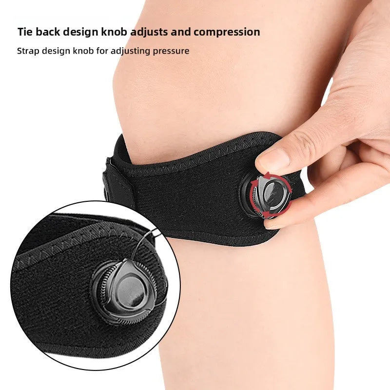 Adjustable Knob Patella Knee Strap | Sports Support Band Knee Support Strap QXL