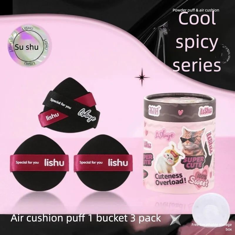 Velvet Powder Puff Set | Air Cushion Flocking Sponge 2-Pack Makeup Powder Puff QXL 3 pack