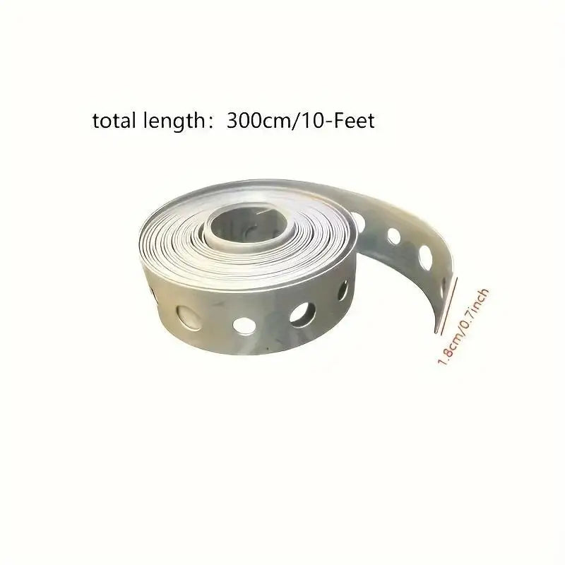 Galvanized Pre-Punched Metal Strapping Tape 3M x 18mm Roll Metal Strapping Tape QXL