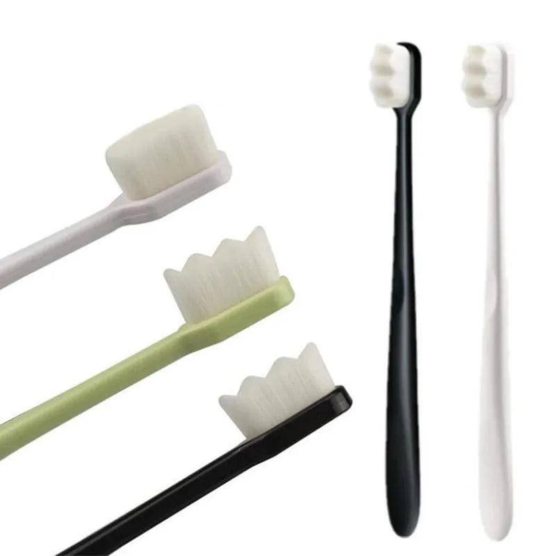 Ultra-Fine Soft Bristle Adult Toothbrush | Deep Clean Soft Bristle Toothbrush QXL