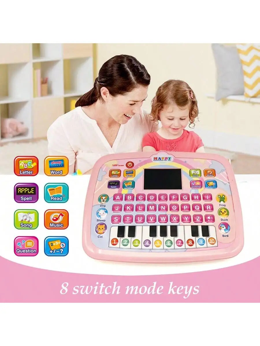 Kids Learning Tablet Toy | Alphabet Numbers Music & Math Educational Learning Toy QXL