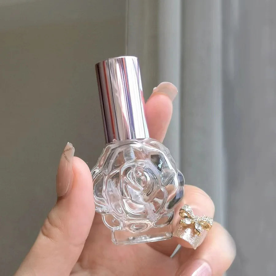 10ml Rose Glass Perfume Atomizer | Refillable Travel Spray Bottle Perfume Atomizer QXL rose gold