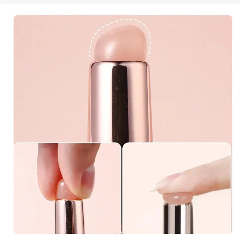Silicone Nail Art Brush | Mirror Powder & Gradient Applicator Nail Art Applicator QXL