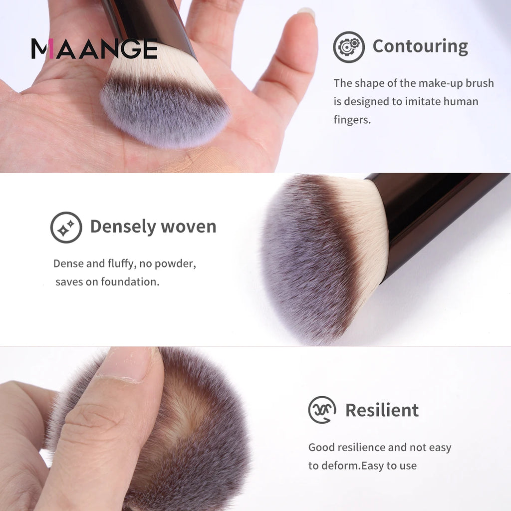 MAANGE Angled Foundation & Concealer Buffing Makeup Brush Angled Makeup Brush QXL