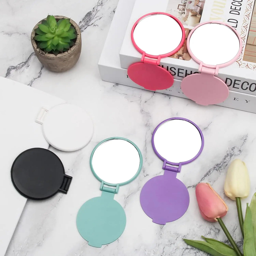12-Pack Mini Round Folding Compact Travel Mirrors 2.4" Compact Travel Mirror QXL