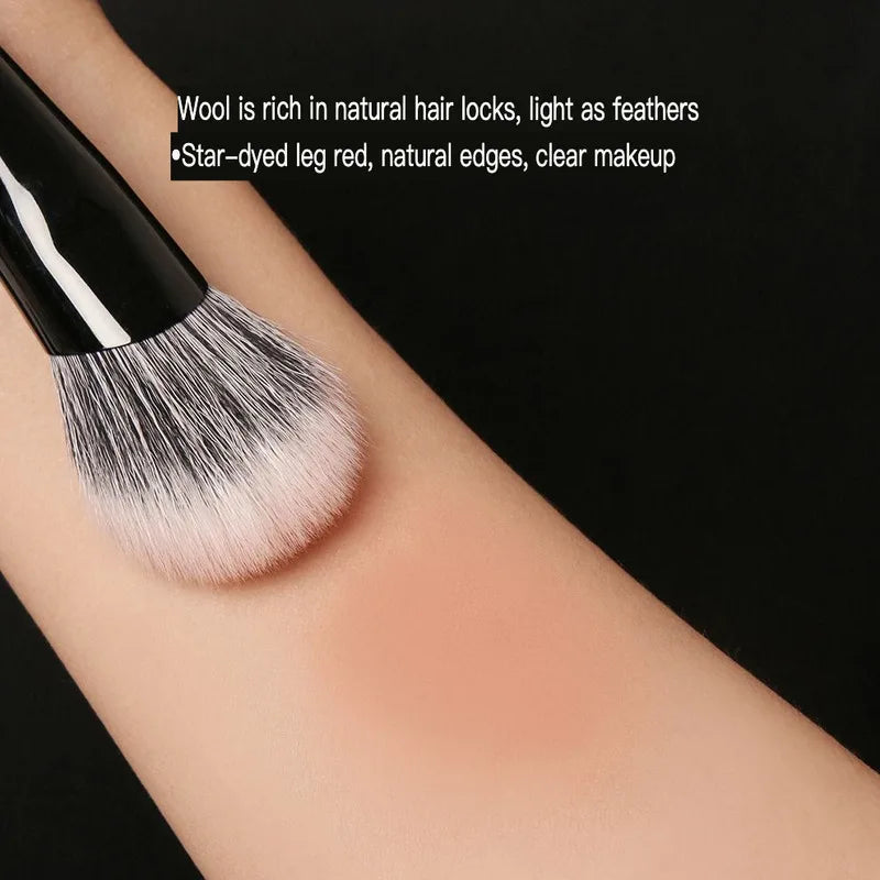 D50 Slanted Stippling Makeup Brush | Double-Layer Dotting Stippling Makeup Brush QXL
