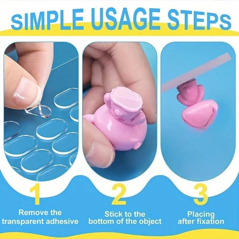 180/300-Pack Transparent Double-Sided Nano Adhesive Dots Craft Adhesive Dots QXL