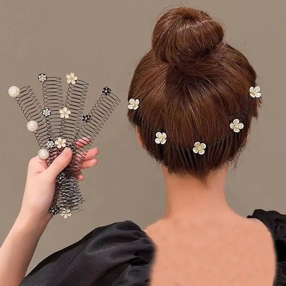 Rhinestone Stretch Headband | Wavy Hair Hoop & Face Wash Rhinestone Headband QXL
