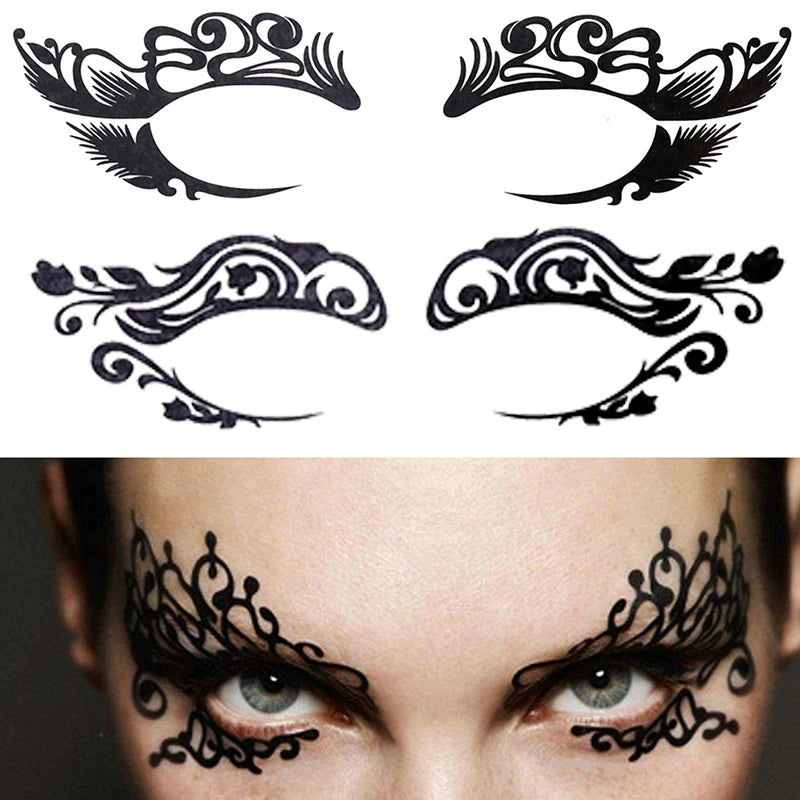 Halloween Eye Temporary Tattoo Face Sticker | Party Makeup Temporary Face Tattoo QXL