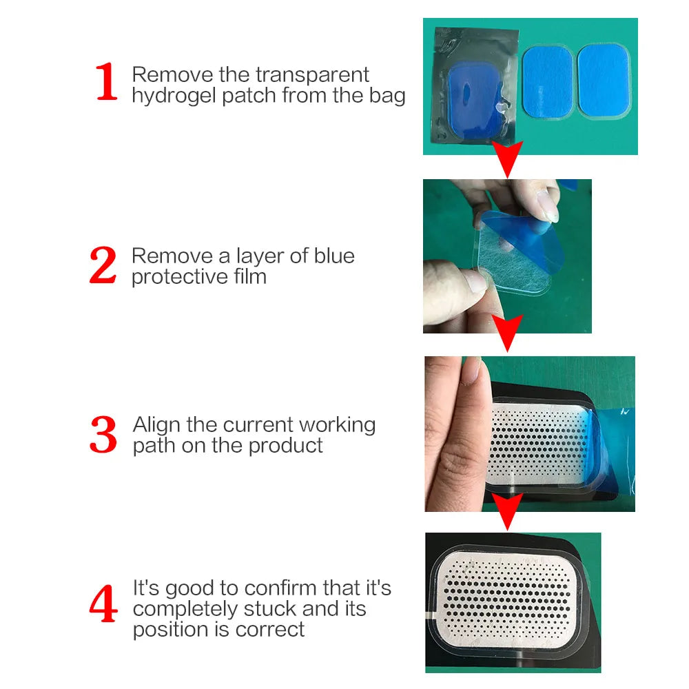 EMS Abdominal Muscle Trainer Replacement Gel Pads 40×60mm EMS Replacement Gel Pads QXL