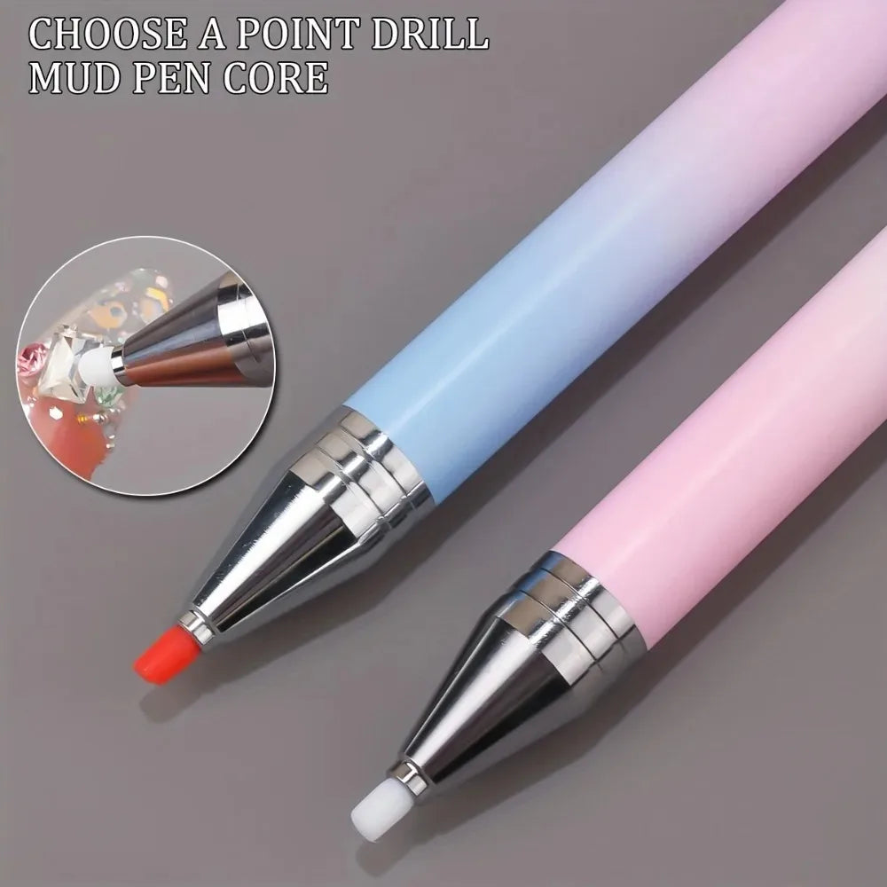 Diamond Painting Pen – Refillable Wax Rhinestone Dotting Tool Rhinestone Dotting Tool QXL