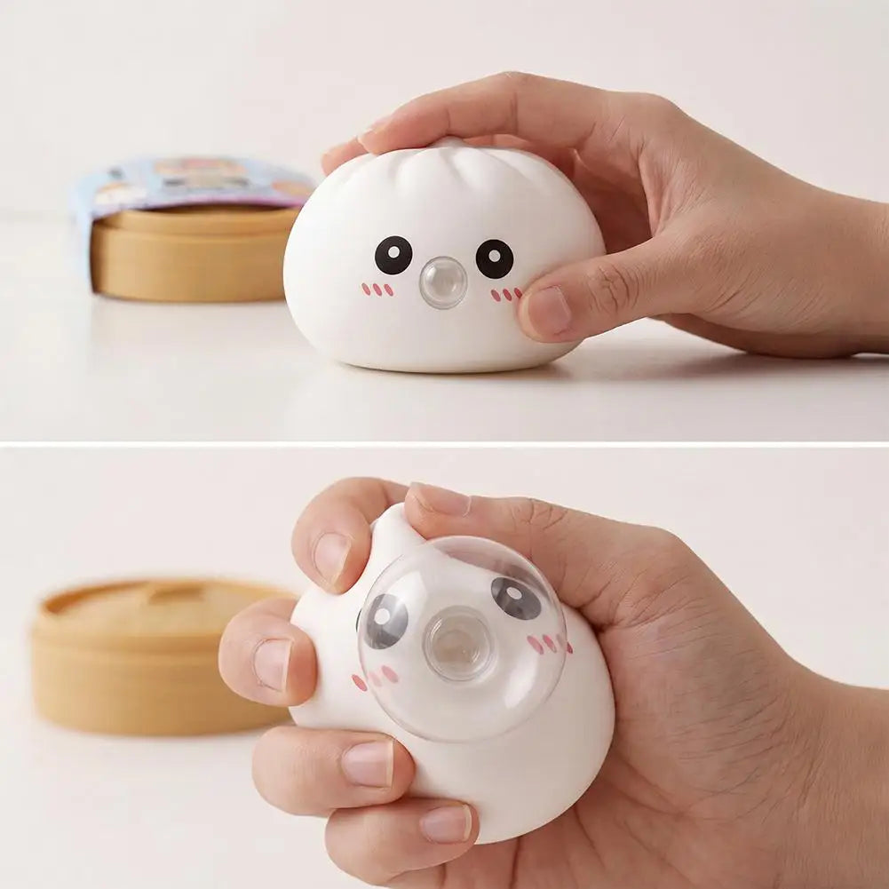 Bubble Blowing Dumpling Squeeze Toy | Soft PVC Sensory Fidget Fidget Squeeze Toy QXL