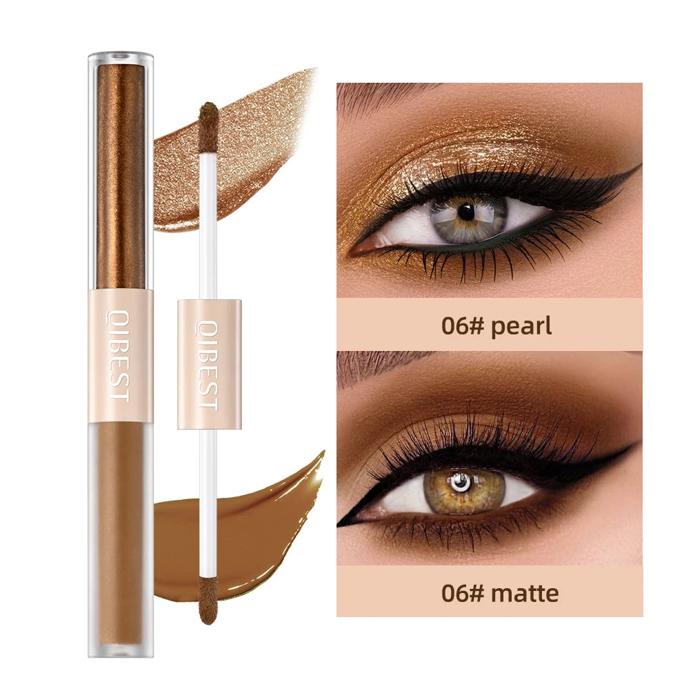 QIBEST Double-Ended Glitter & Matte Liquid Eyeshadow Stick Liquid Eyeshadow Stick QXL 06