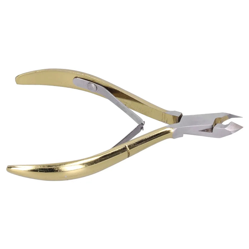 Professional Gold Cuticle Nippers | Carbon Steel Nail Trimmer Cuticle Nipper QXL