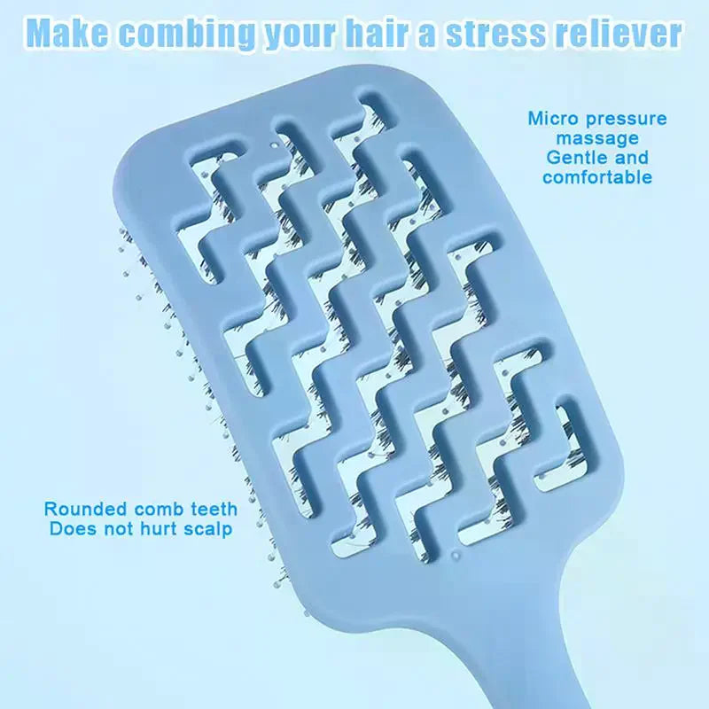 Boar Bristle Detangling Hair Comb | Anti-Static Scalp Brush Boar Bristle Hair Comb QXL