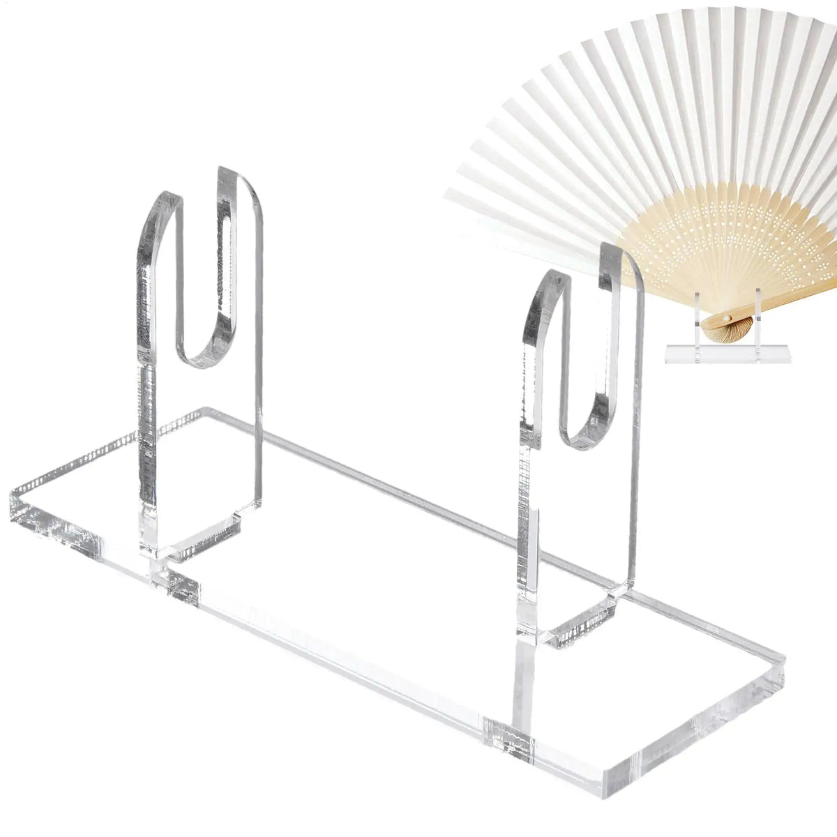 Acrylic Folding Fan Display Stand | Clear Japanese Fan Holder Fan Display Stand QXL