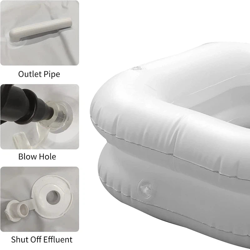 Inflatable Portable Shampoo Basin | Foldable Hair Washing Bowl Inflatable Shampoo Basin QXL