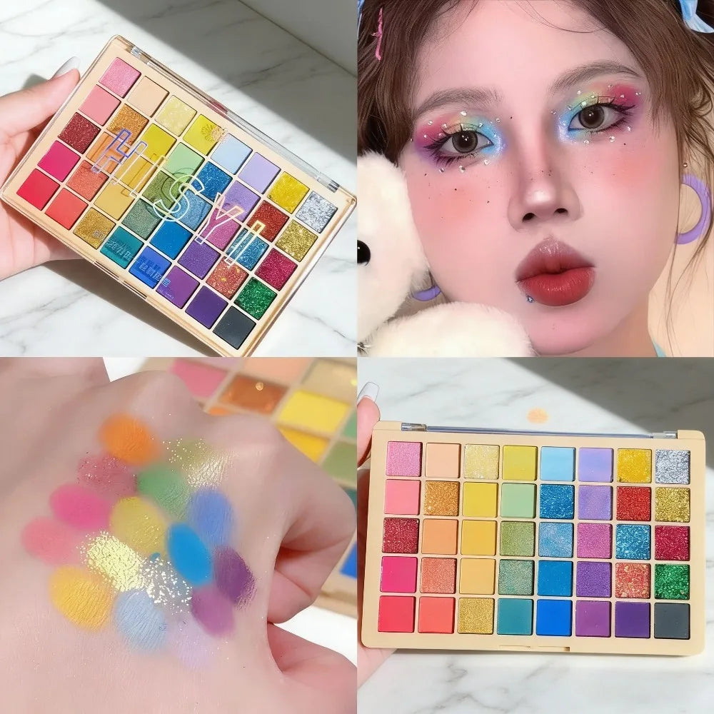 40-Color Eyeshadow Palette | Matte, Shimmer & Glitter Shades Eyeshadow Palette QXL