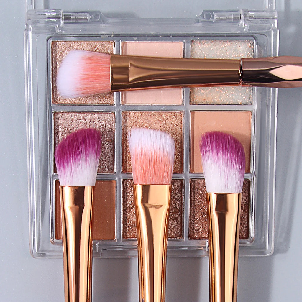 KOSSHOW 2-Pc Eyeshadow Brush Set | Diamond Handle Blending Eyeshadow Brush Set QXL