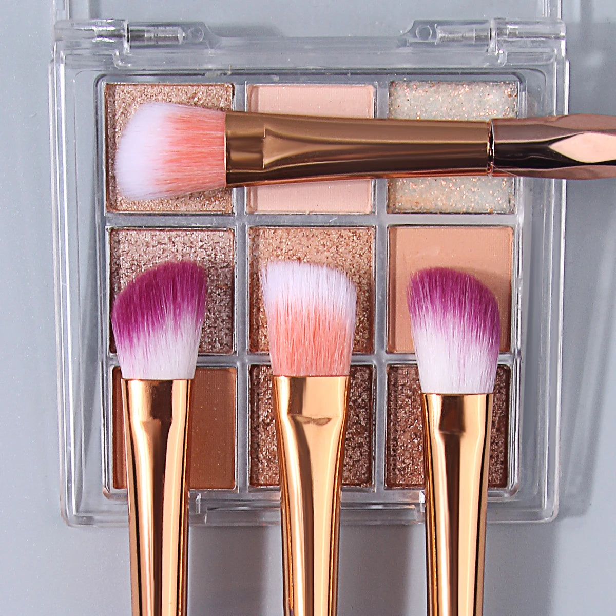 KOSSHOW 2-Pc Eyeshadow Brush Set | Diamond Handle Blending Eyeshadow Brush Set QXL