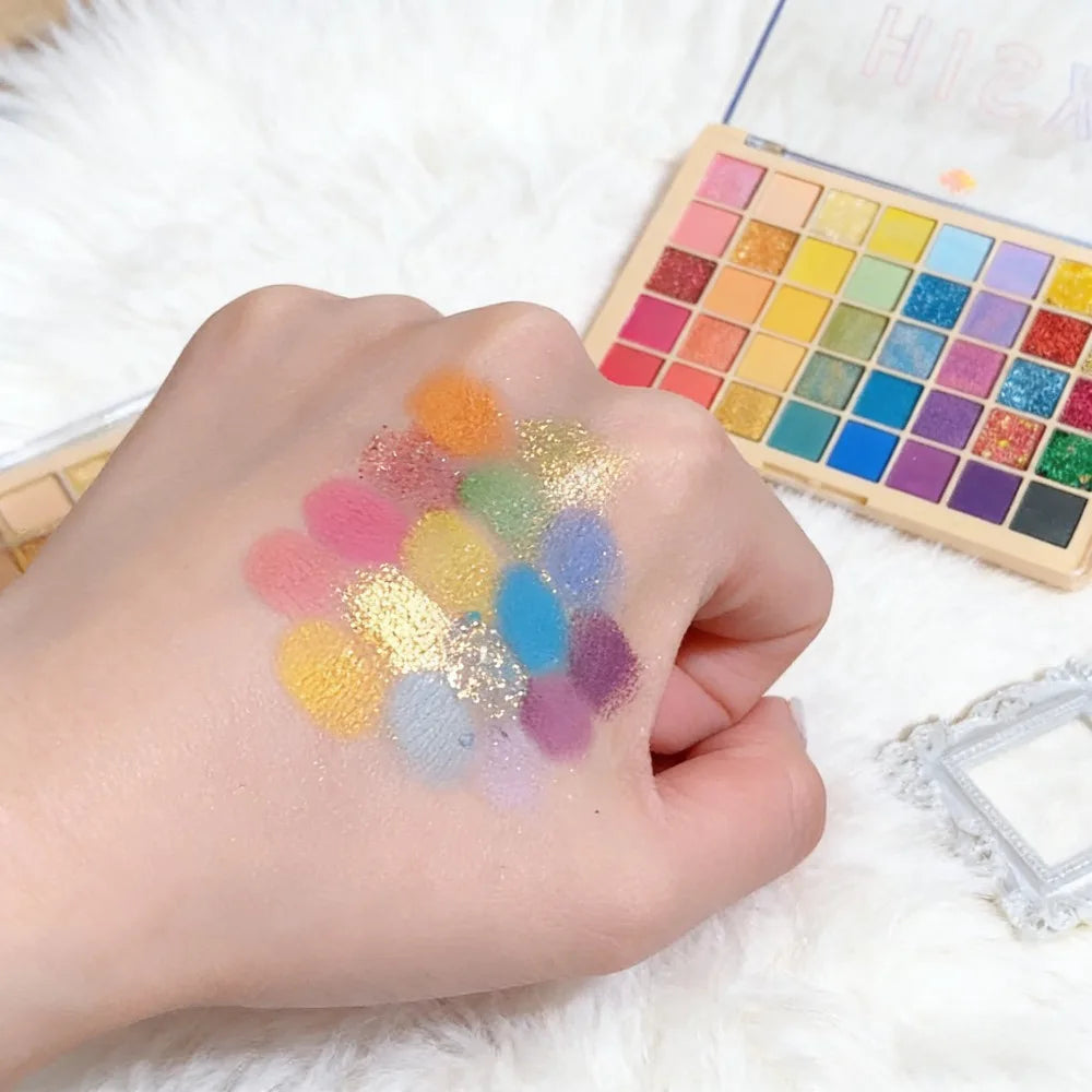 40-Color Eyeshadow Palette | Matte, Shimmer & Glitter Shades Eyeshadow Palette QXL
