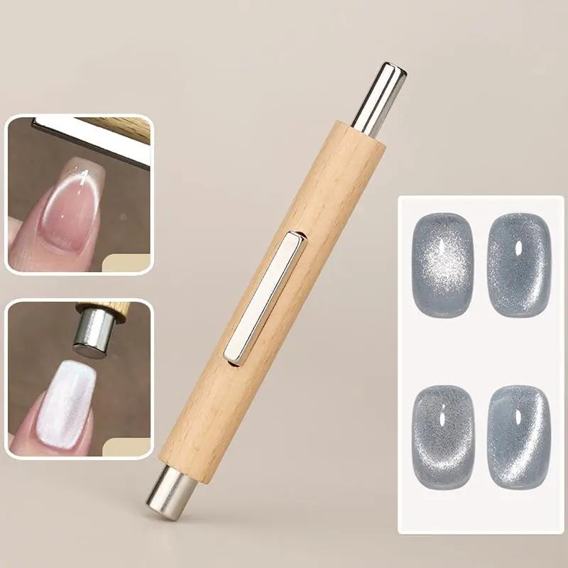 3-in-1 Cat Eye Nail Magnet Stick | Magnetic Manicure Wand Nail Art Magnet QXL Default Title