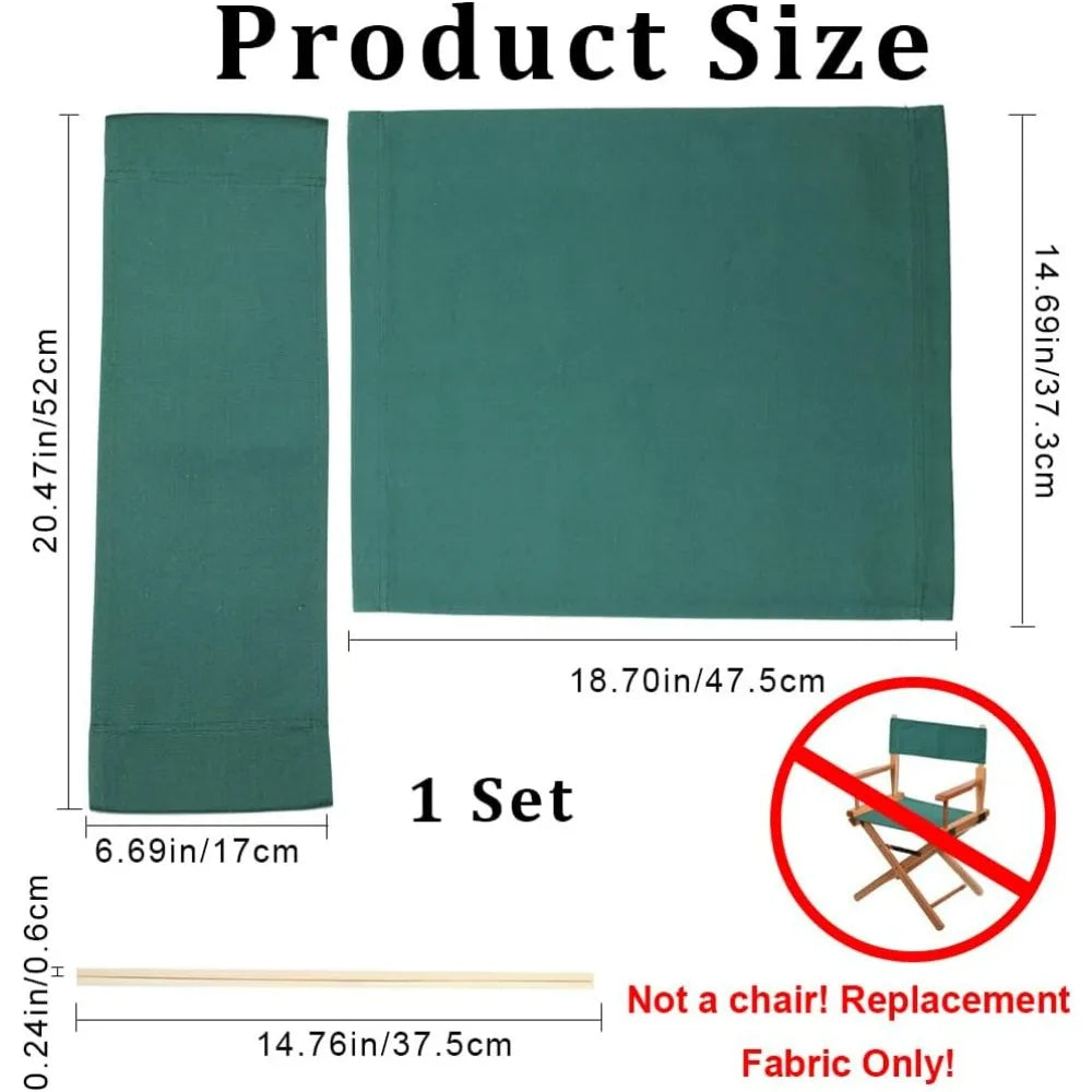 Director Chair Canvas Replacement – Seat & Back + Wood Sticks Chair Canvas Replacement QXL