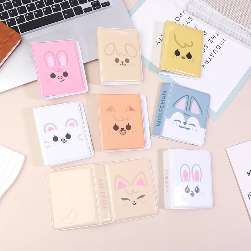 Cartoon Animal 3-Inch Kpop Photocard Binder Album – 36 Slots Mini Photo Album QXL