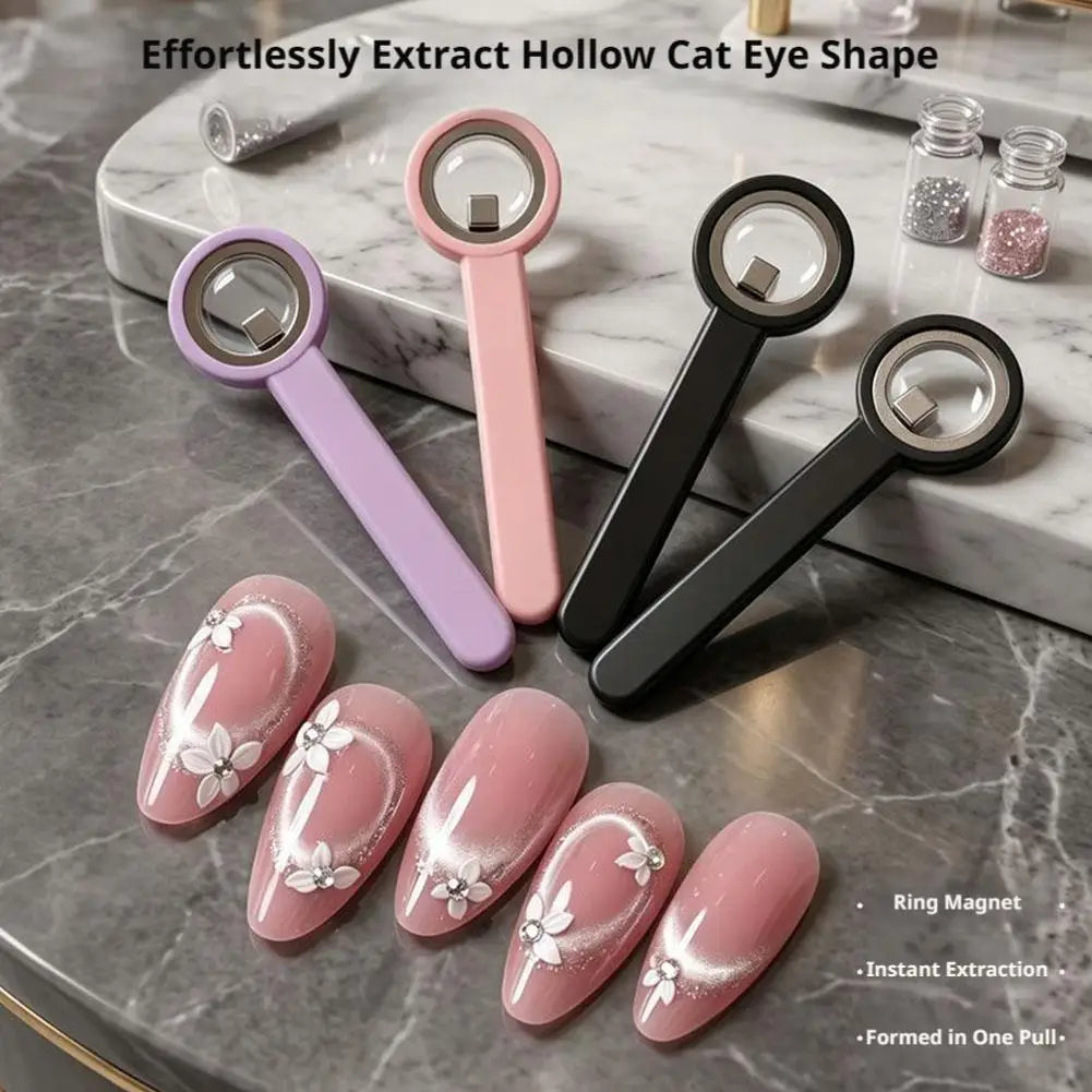 Ring Cat-Eye Nail Magnet Tool | DIY Circular Nail Art Nail Art Magnet QXL