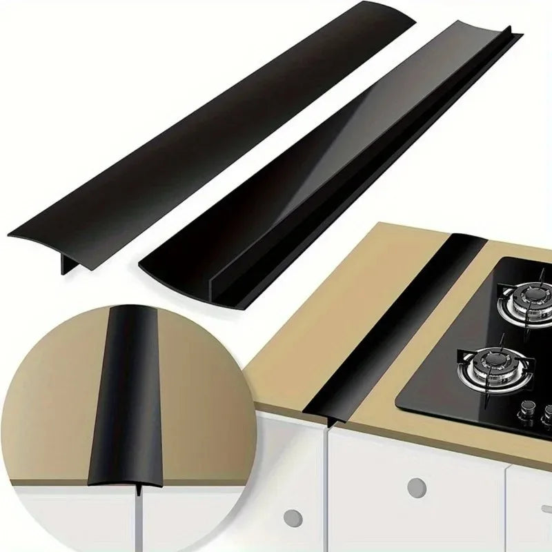 Silicone Stove Gap Filler Strips – Waterproof Counter Seal Kitchen Gap Filler Strip QXL