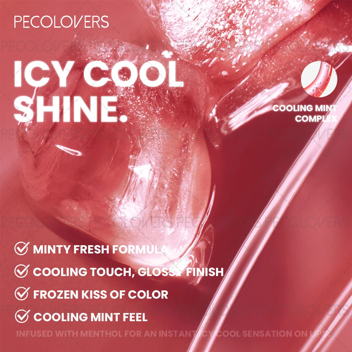 PECOLOVERS Tinted Lip Oil Gloss | Long-Lasting Moisture Tinted Lip Oil Gloss QXL