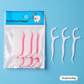 Disposable Floss Picks & Interdental Brushes – 20/50/100 Pack Dental Floss Picks QXL A1