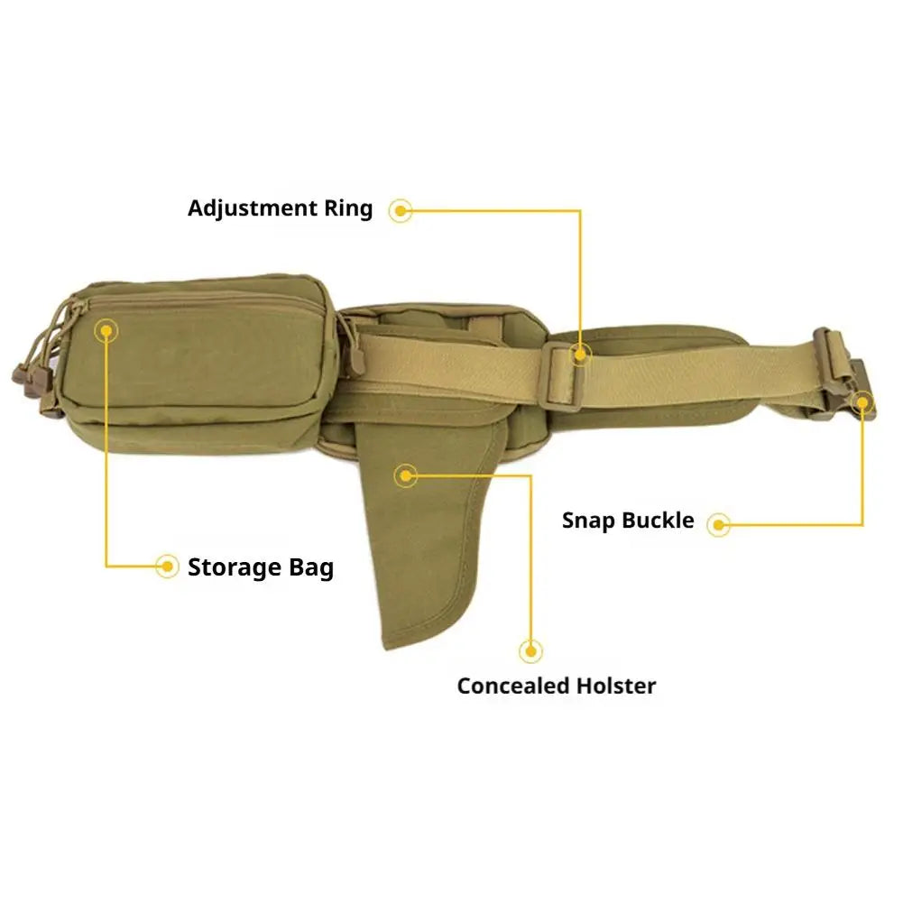 Tactical Waterproof Oxford Fanny Pack | Outdoor Waist Bag Tactical Fanny Pack QXL