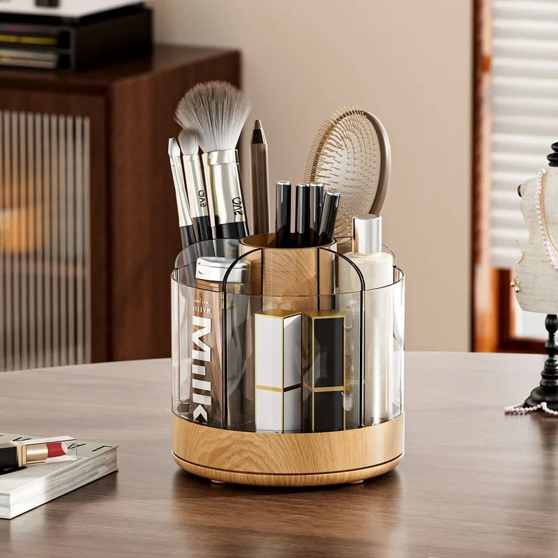 360° Rotating Makeup Organizer | Acrylic Brush & Lipstick Holder Makeup Organizer QXL