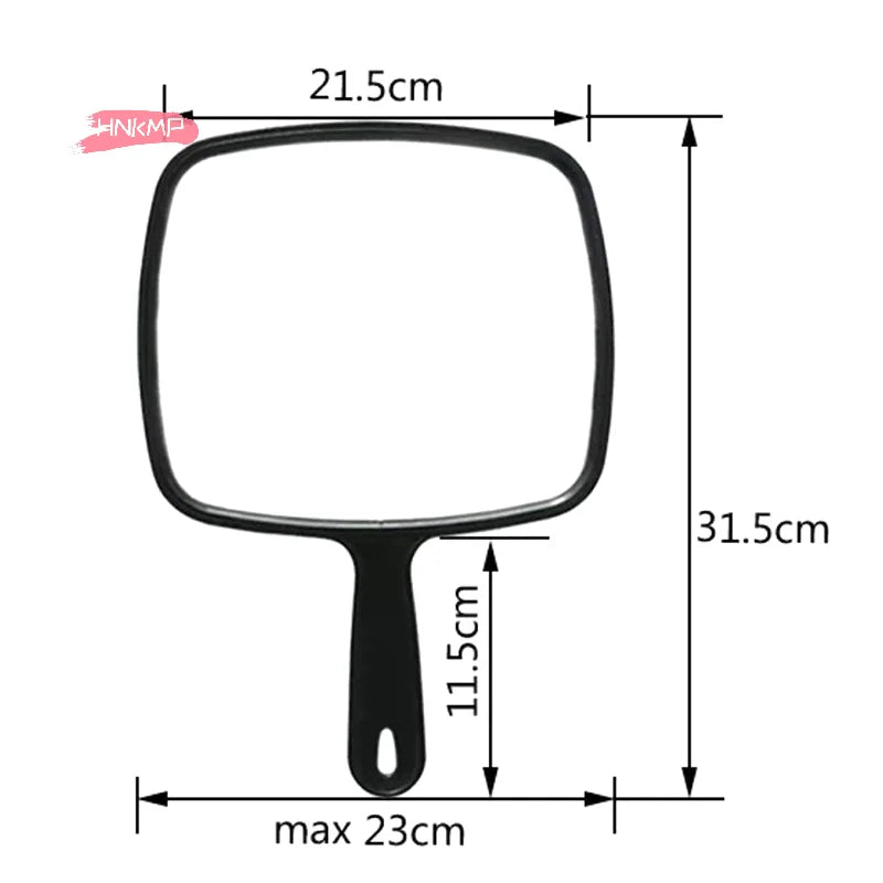Large Salon Handheld Mirror – Professional Hairdresser Mirror Salon Hand Mirror QXL