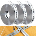 Galvanized Pre-Punched Metal Strapping Tape 3M x 18mm Roll Metal Strapping Tape QXL Default Title