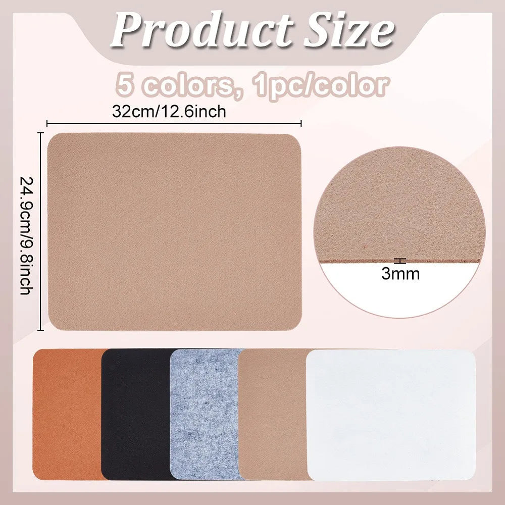 Ita Bag Felt Insert Sheets 5-Pack | 12.6x9.8" Pin Display Felt Craft Sheets QXL