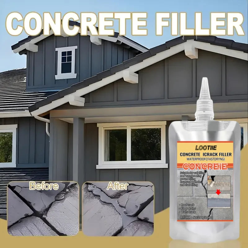 200g Waterproof Crack Filler – Self-Leveling Concrete Sealant Concrete Crack Sealant QXL